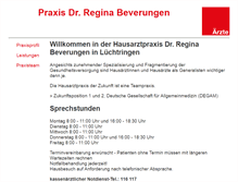 Tablet Screenshot of dr-beverungen.de
